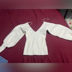 Fashion nova White sweater top